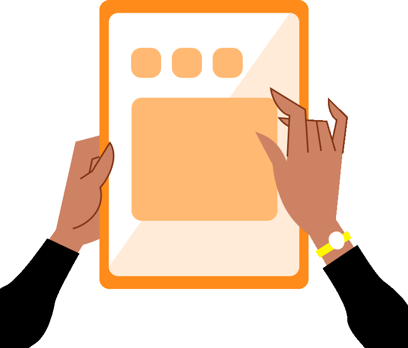 Animación de tablet